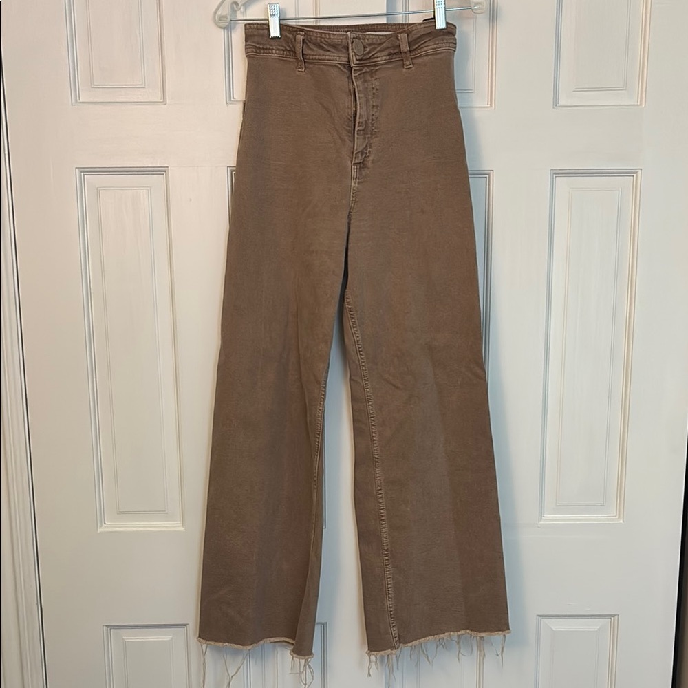 Brown Zara Marine Straight Pants Size 6